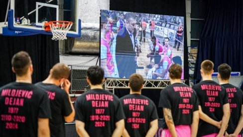 EMOTIVNO: Mega i Budućnost se oprostili od Dejana Milojevića (FOTO)