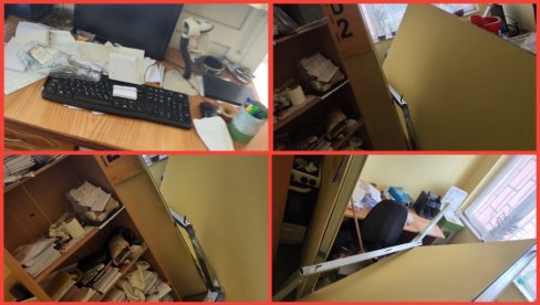 KRENULI U LOV NA SVE SRPSKO ZBOG KURTIJEVE ODLUKE DA UKINE DINAR: Obijena, razlupana i opljačkana pošta u Ugljaru (FOTO) KRENULI U LOV NA SVE SRPSKO ZBOG KURTIJEVE ODLUKE DA UKINE DINAR: Obijena, razlupana i opljačkana pošta u Ugljaru (FOTO)