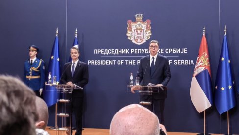 ВУЧИЋ И МИЦОТАКИС НАКОН САСТАНКА: Србија чврсто на европском путу; Став Грчке према Косову непромењен (ФОТО/ВИДЕО) ВУЧИЋ И МИЦОТАКИС НАКОН САСТАНКА: Србија чврсто на европском путу; Став Грчке према Косову непромењен (ФОТО/ВИДЕО)