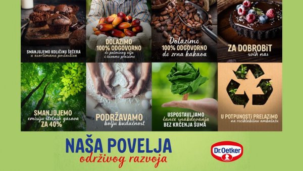 DR. OETKER ПОВЕЉА ОДРЖИВОГ РАЗВОЈА DR. OETKER ПОВЕЉА ОДРЖИВОГ РАЗВОЈА