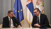 VUČIĆ SA NOVIM ŠEFOM MISIJE SAVETA EVROPE: Razgovori o napretku Srbije u sprovođenju reformi VUČIĆ SA NOVIM ŠEFOM MISIJE SAVETA EVROPE: Razgovori o napretku Srbije u sprovođenju reformi