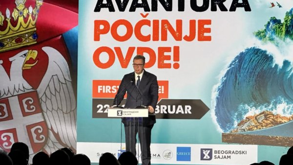 ВУЧИЋ НА ОТВАРАЊУ САЈМА ТУРИЗМА: Имамо прелепу земљу, потребно нам је 100 нових хотела ВУЧИЋ НА ОТВАРАЊУ САЈМА ТУРИЗМА: Имамо прелепу земљу, потребно нам је 100 нових хотела