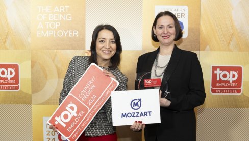 Mozzart među najboljim poslodavcima na svetu Mozzart među najboljim poslodavcima na svetu
