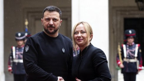 ĐORĐINA VERNOST ZELENSKOM: Italijanska premijerka putuje u Ukrajinu na drugu godišnjicu rata te zemlje sa oružanim snagama Ruske Federacije ĐORĐINA VERNOST ZELENSKOM: Italijanska premijerka putuje u Ukrajinu na drugu godišnjicu rata te zemlje sa oružanim snagama Ruske Federacije