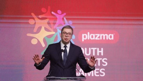 BORITE SE, DECO, POBEDIĆETE SIGURNO Vučićeva poruka učesnicima Sportskih igara mladih (VIDEO) BORITE SE, DECO, POBEDIĆETE SIGURNO Vučićeva poruka učesnicima Sportskih igara mladih (VIDEO)