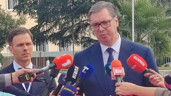 ПРИШТИНА ПОКАЗАЛА ДА НЕ ЖЕЛИ ДОГОВОР: Вучић о састанку у Бриселу - Верујем да ћемо са западним партнерима пронаћи решење за питање динара ПРИШТИНА ПОКАЗАЛА ДА НЕ ЖЕЛИ ДОГОВОР: Вучић о састанку у Бриселу - Верујем да ћемо са западним партнерима пронаћи решење за питање динара