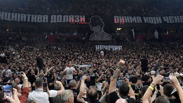 ОДЕ ПАРТИЗАН ИЗ АРЕНЕ! Црно-бели одлучујући меч играју на другом месту ОДЕ ПАРТИЗАН ИЗ АРЕНЕ! Црно-бели одлучујући меч играју на другом месту