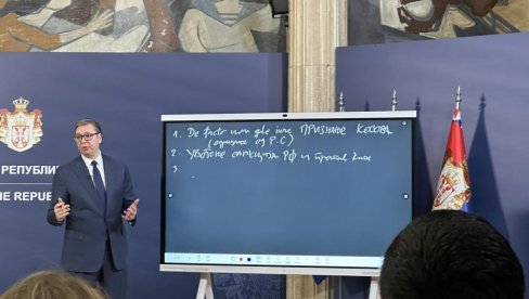 SANKCIJE RUSIJI, PRIZNANJE KOSOVA, VRAĆANJE MARIONETSKOG REŽIMA: Vučić objasnio šemu - tri stvari hoće od Srbije SANKCIJE RUSIJI, PRIZNANJE KOSOVA, VRAĆANJE MARIONETSKOG REŽIMA: Vučić objasnio šemu - tri stvari hoće od Srbije