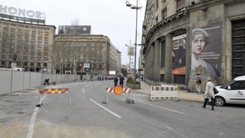 KRUŽNI TOK NA PROLEĆE: Radovi kod Skupštine prethode uređenju raskrsnice kod Pašićevog trga KRUŽNI TOK NA PROLEĆE: Radovi kod Skupštine prethode uređenju raskrsnice kod Pašićevog trga