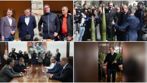 NEDELJA SA PREDSEDNIKOM: Vučić na Instagramu objavio video - Ovu nedelju obeležili su vredni, časni i dobri ljudi naše zemlje (VIDEO) NEDELJA SA PREDSEDNIKOM: Vučić na Instagramu objavio video - Ovu nedelju obeležili su vredni, časni i dobri ljudi naše zemlje (VIDEO)