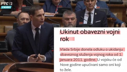 LICEMERJE JOVANOVIĆA: Ukinuo obavezni vojni rok, a napada Vučića zato što ga još nije vratio (VIDEO) LICEMERJE JOVANOVIĆA: Ukinuo obavezni vojni rok, a napada Vučića zato što ga još nije vratio (VIDEO)