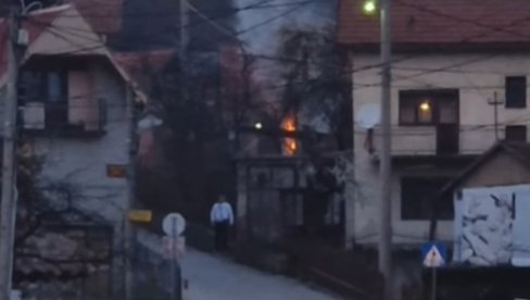 GORI PORODIČNA KUĆA U UŽIČKOM NASELJU TERAZIJE: Oblaci dima šire se nad gradom na Đetinji (VIDEO)