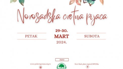 NAJAVLJENA PRVA NOVOSADSKA CVETNA PIJACA: I ovog proleća biće u ponudi cveće, sadnice, med, hrana i druge rukotvorine NAJAVLJENA PRVA NOVOSADSKA CVETNA PIJACA: I ovog proleća biće u ponudi cveće, sadnice, med, hrana i druge rukotvorine