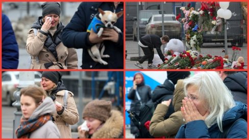 RUSIJA OPLAKUJE MRTVE: Ako Rusija utvrdi povezanost Kijeva sa napadom...; Napadači pregazili dete; Više od 130 mrtvih (FOTO/VIDEO)