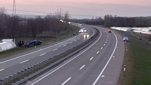 NESREĆA NA AUTO-PUTU KOD LESKOVCA: Na lice mesta uputile su se tri ekipe Hitne pomoći (VIDEO)