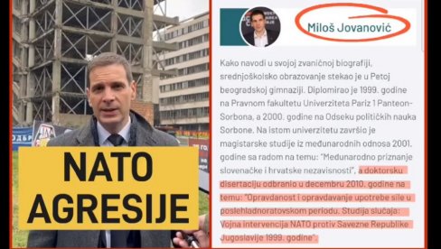 SRAMOTA MILOŠA JOVANOVIĆA: Pred domaćom publikom je NATO agresija, a pred francuskom intervencija (VIDEO)