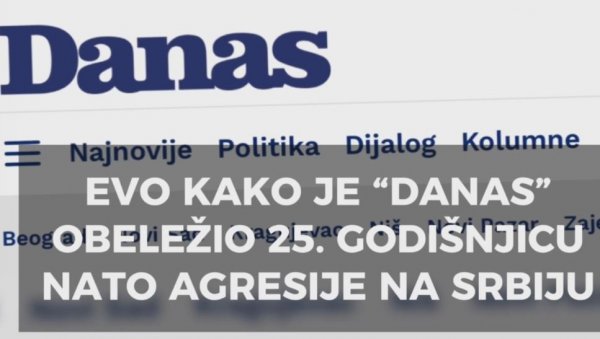 ЧИЈЕ СТЕ ВИ НОВИНЕ - СРПСКЕ, НАТО ИЛИ АЛБАНСКЕ? Погледајте како је Данас обележио годишњицу НАТО агресије на Србију (ВИДЕО) ЧИЈЕ СТЕ ВИ НОВИНЕ - СРПСКЕ, НАТО ИЛИ АЛБАНСКЕ? Погледајте како је Данас обележио годишњицу НАТО агресије на Србију (ВИДЕО)