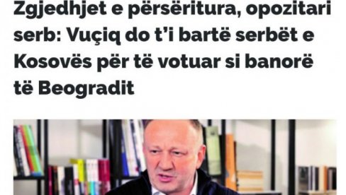 ĐILAS ZVEZDA ŠIPTARSKIH KURTIJEVIH MEDIJA: Po istoj matrici, na istom zadatku, na istoj liniji