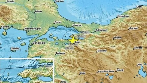 ZEMLJOTRES POGODIO TURSKU: Treslo se kod Burse ZEMLJOTRES POGODIO TURSKU: Treslo se kod Burse