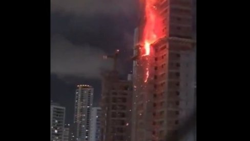 HOROR U BRAZILU: Gori zgrada od 28 spratova, padaju delovi užarene fasade na ulicu