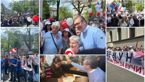 SNS PRIKUPLJA POTPISE ZA NADOLAZEĆE IZBORE: Vučić se obratio iz Zemuna; Veliki broj građana čekao u redovima da da svoju podršku (FOTO/VIDEO)