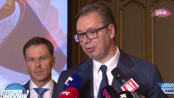 ВИШЕ ОД ТРИ САТА РАЗГОВАРАО САМ СА МАКРОНОМ Вучић: По питању рафала уговор се очекује у наредна два месеца ВИШЕ ОД ТРИ САТА РАЗГОВАРАО САМ СА МАКРОНОМ Вучић: По питању рафала уговор се очекује у наредна два месеца