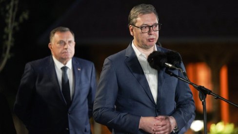 VUČIĆ O RAZGOVORU SA DODIKOM: Predsednik otkrio stav Srbije po pitanju BiH i Dejtonskog sporazuma