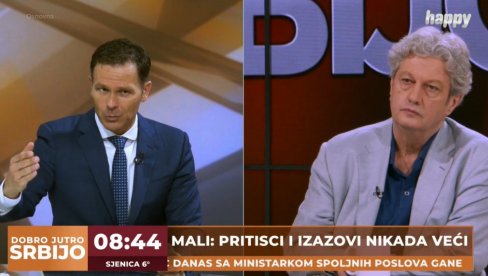 ШТО ВИШЕ НАПРЕДУЈЕТЕ, ИМАТЕ ВИШЕ НЕПРИЈАТЕЉА Мали на ТВ Хепи: У свету пуном изазова, Србија се са проблемима није никада боље носила