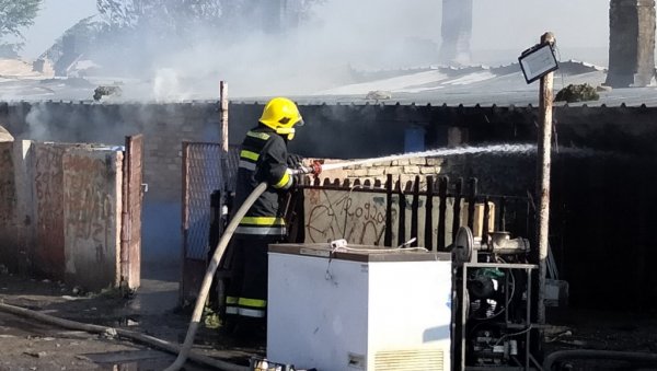 КРОЗ ДИМ ГЛЕДАЛИ ЗГАРИШТЕ: Велики пожар у новосадском насељу Бангладеш, више од 500 људи, сањивих и уплашених напустило своје домове