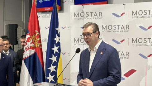 VUČIĆ SE OBRATIO NA CEREMONIJI: Važan događaj za Mostar i Beograd, BiH i Srbiju i povezivanje svih naših naroda (FOTO/VIDEO) VUČIĆ SE OBRATIO NA CEREMONIJI: Važan događaj za Mostar i Beograd, BiH i Srbiju i povezivanje svih naših naroda (FOTO/VIDEO)