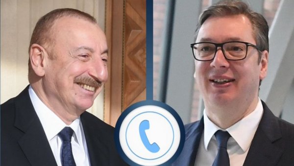 ВУЧИЋ ТЕЛЕФОНОМ СА АЛИЈЕВИМ: Разговарали о притисцима којима је Србија изложена ВУЧИЋ ТЕЛЕФОНОМ СА АЛИЈЕВИМ: Разговарали о притисцима којима је Србија изложена