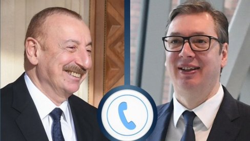 VUČIĆ TELEFONOM SA ALIJEVIM: Razgovarali o pritiscima kojima je Srbija izložena VUČIĆ TELEFONOM SA ALIJEVIM: Razgovarali o pritiscima kojima je Srbija izložena