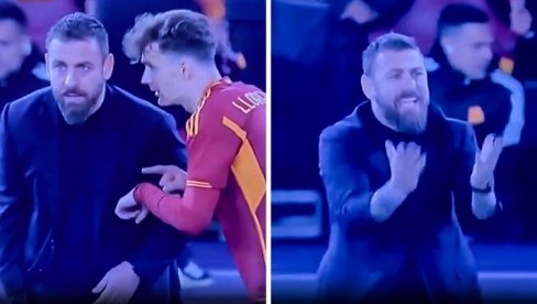 KAD DE ROSIJU PADNE ROLETNA: Trener Rome zbog ove reakcije postao hit na društvenim mrežama (VIDEO)
