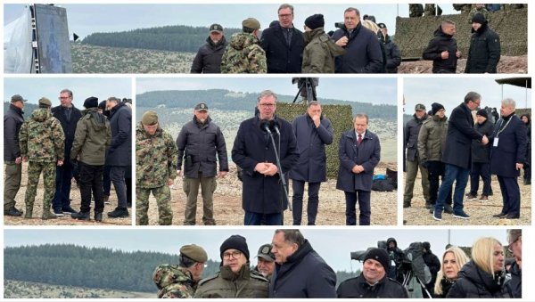 ЗАДОВОЉАН САМ УКУПНОМ СПРЕМНОШЋУ НАШЕ ВОЈСКЕ Вучић о вежби Вихор 2024: Војска ће убудуће бити тако организована (ВИДЕО) ЗАДОВОЉАН САМ УКУПНОМ СПРЕМНОШЋУ НАШЕ ВОЈСКЕ Вучић о вежби Вихор 2024: Војска ће убудуће бити тако организована (ВИДЕО)