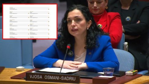 DOKAZ CRNO NA BELO: Pogledajte kako je Vjosa Osmani bezočno lagala na sednici SB UN o Kosovu (FOTO) DOKAZ CRNO NA BELO: Pogledajte kako je Vjosa Osmani bezočno lagala na sednici SB UN o Kosovu (FOTO)