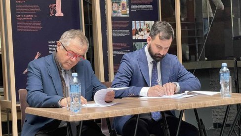 BIBLIOTECI ŠAFARIKOVE DIPLOME, MUZEJU DIREROVE REPLIKE: Poklon Muzeja žrtava genocida ustanovama kulture BIBLIOTECI ŠAFARIKOVE DIPLOME, MUZEJU DIREROVE REPLIKE: Poklon Muzeja žrtava genocida ustanovama kulture