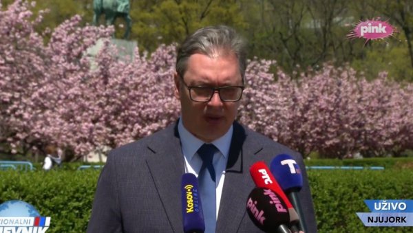 ВУЧИЋ ИЗ ЊУЈОРКА: Притисак на земље се појачава, али борићемо се до краја! Нико не може да нам обори главу ВУЧИЋ ИЗ ЊУЈОРКА: Притисак на земље се појачава, али борићемо се до краја! Нико не може да нам обори главу