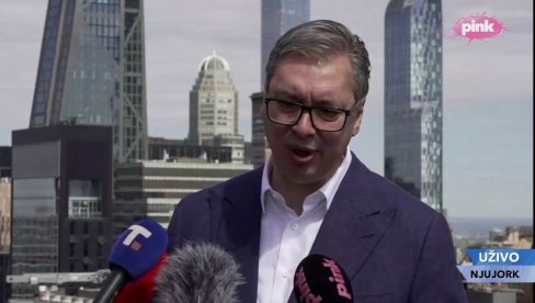 OVO NEMA VEZE SA PRAVDOM I MEĐUNARODNIM PRAVOM Vučić iz NJujorka: Đurić će imati sastanke sa 20 zemalja, naše je da čuvamo svoje interese OVO NEMA VEZE SA PRAVDOM I MEĐUNARODNIM PRAVOM Vučić iz NJujorka: Đurić će imati sastanke sa 20 zemalja, naše je da čuvamo svoje interese