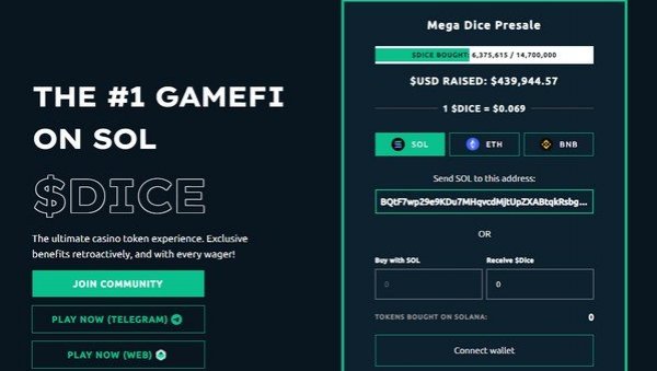 Mega Dice Token се лансира на претпродаји - следећа велика криптовалута GambleFi-а коју треба пратити Mega Dice Token се лансира на претпродаји - следећа велика криптовалута GambleFi-а коју треба пратити