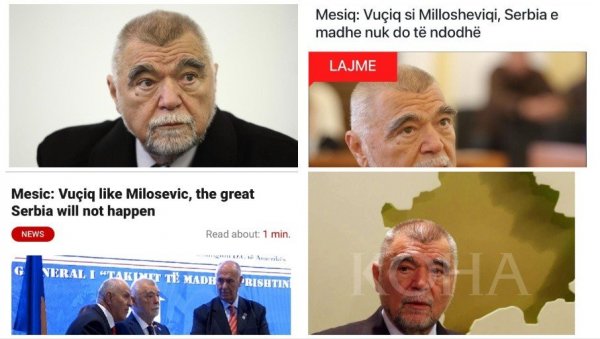 ШИПТАРСКИ МЕДИЈИ СЛАВЕ МЕСИЋА: Масовно пренели изјаву у којем најсрамније вређа Вучића и прети да Србија неће бити велика (ФОТО) ШИПТАРСКИ МЕДИЈИ СЛАВЕ МЕСИЋА: Масовно пренели изјаву у којем најсрамније вређа Вучића и прети да Србија неће бити велика (ФОТО)