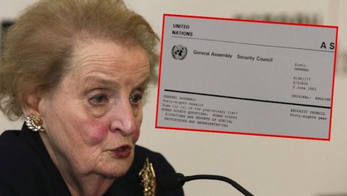 DOKAZE UKLONILA OLBRAJTOVA: Kako je Memorandum o srpskim žrtvama u Srebrenici 1993. dospeo u Ujedinjene nacije, a potom misteriozno nestao? DOKAZE UKLONILA OLBRAJTOVA: Kako je Memorandum o srpskim žrtvama u Srebrenici 1993. dospeo u Ujedinjene nacije, a potom misteriozno nestao?