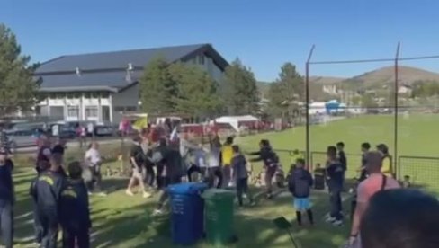 SKANDAL U SRBIJI: Potukli se roditelji fudbalera iz Crne Gore i Rusije, povređena i deca (VIDEO)