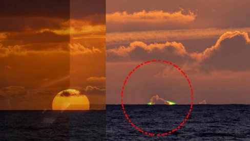 ШТА СЕ ТО ДЕСИЛО НА МОРУ? Снимљен ЗЕЛЕНИ БЉЕСАК на небу (ФОТО) ШТА СЕ ТО ДЕСИЛО НА МОРУ? Снимљен ЗЕЛЕНИ БЉЕСАК на небу (ФОТО)