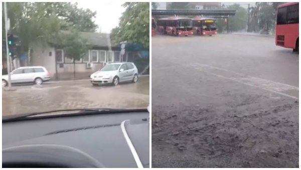 ГРАД УДАРИО НА ЛАЗАРЕВАЦ: Пљушти киша, улице под водом (ВИДЕО) ГРАД УДАРИО НА ЛАЗАРЕВАЦ: Пљушти киша, улице под водом (ВИДЕО)