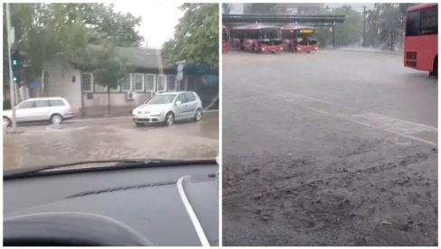 GRAD UDARIO NA LAZAREVAC: Pljušti kiša, ulice pod vodom (VIDEO) GRAD UDARIO NA LAZAREVAC: Pljušti kiša, ulice pod vodom (VIDEO)