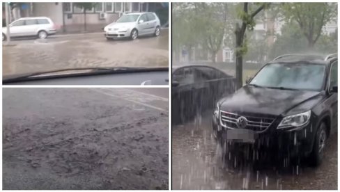 KIŠA PADA ŠIROM SRBIJE: Pljušti u Kruševcu, u Lazarevcu padao grad, nevreme sa grmljvinama stiglo i u Beograd (VIDEO)