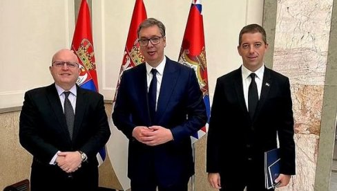 RAZGOVOR O SVIM VAŽNIM PITANJIMA: Vučić se sastao sa Rikerom