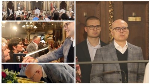 ČESTITAM VAM NAJSVETLIJI HRIŠĆANSKI PRAZNIK - HRISTOS VOSKRESE! Premijer Vučević sa sinom na liturgiji u novosadskom Sabornom Hramu (FOTO) ČESTITAM VAM NAJSVETLIJI HRIŠĆANSKI PRAZNIK - HRISTOS VOSKRESE! Premijer Vučević sa sinom na liturgiji u novosadskom Sabornom Hramu (FOTO)