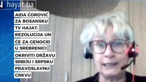 AIDA ĆOROVIĆ OTKRILA PROTIV ČEGA SE TO VUČIĆ BORI KAO LAV: Rezolucija UN će za genocid u Srebrenici okriviti državu Srbiju i SPC (VIDEO) AIDA ĆOROVIĆ OTKRILA PROTIV ČEGA SE TO VUČIĆ BORI KAO LAV: Rezolucija UN će za genocid u Srebrenici okriviti državu Srbiju i SPC (VIDEO)