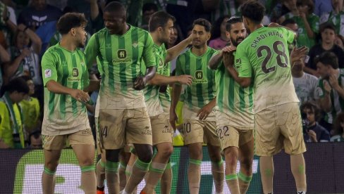 BETIS IGRA STRAŠAN FUDBAL: Andalužani se nalaze u najboljoj formi u La ligi posle Real Madrida